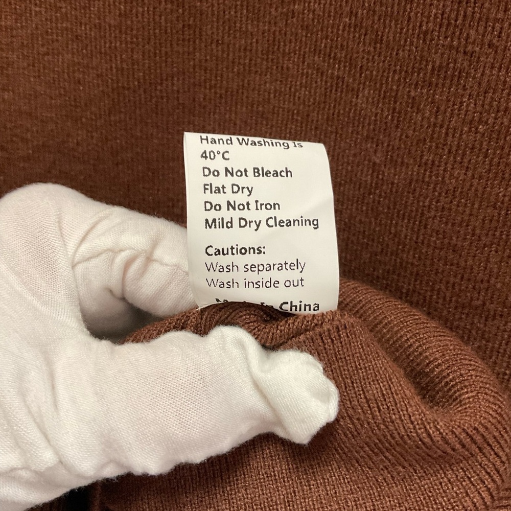Commense Chocolate Brown Slim Turtleneck Sweater - Picture 9 of 9